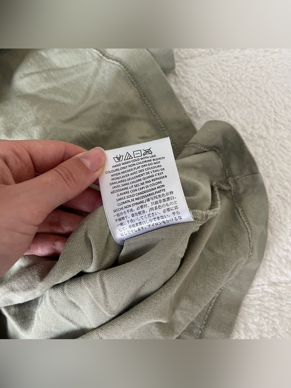 essentials❣️fear of god v-neck boxy t-shirt - Picture 10 of 12